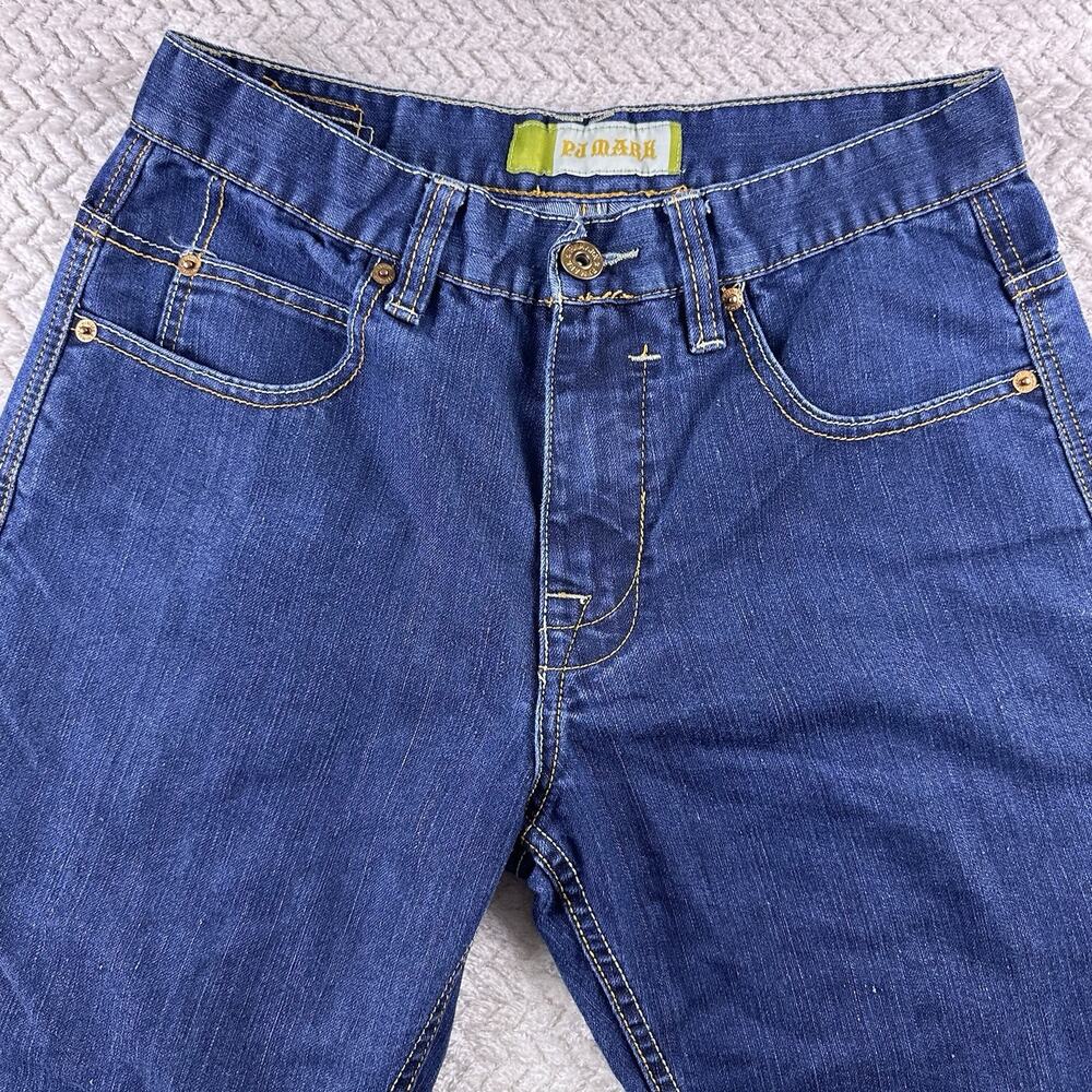 Y2K Vintage PJ Mark Jeans Wide Straight Leg 32 X‎ 32 Embroidered- EUC - Picture 6 of 15